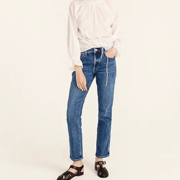 NWT J. Crew 9" Vintage Slim Straight jeans size 23 petite - Picture 3 of 6